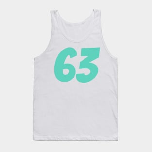 George Russell 63 - Driver Number Tank Top